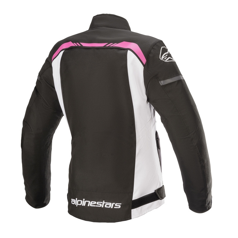 Ženska motoristična jakna Alpinestars Stella T-SPS Waterproof črno-belo-roza