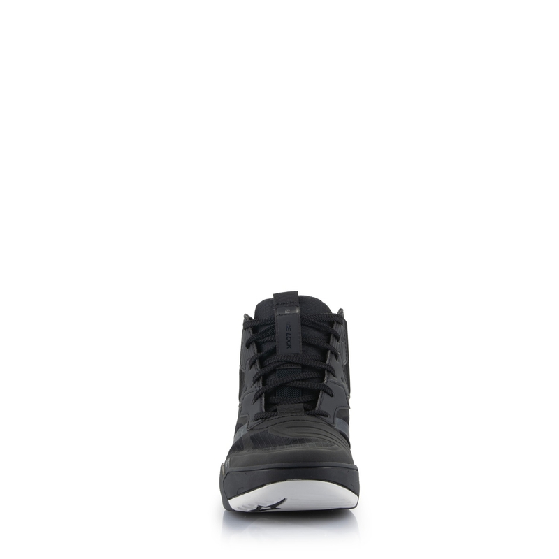 Črno-beli motoristični škornji Alpinestars Speedflight