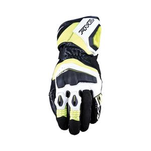 Motoristične rokavice FIVE RFX4 EVO belo-fluo rumene