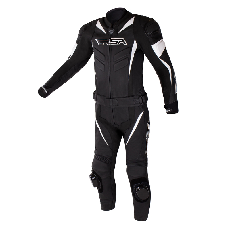 Motoristična obleka RSA GPX 2 črno-bela - II. kakovosti