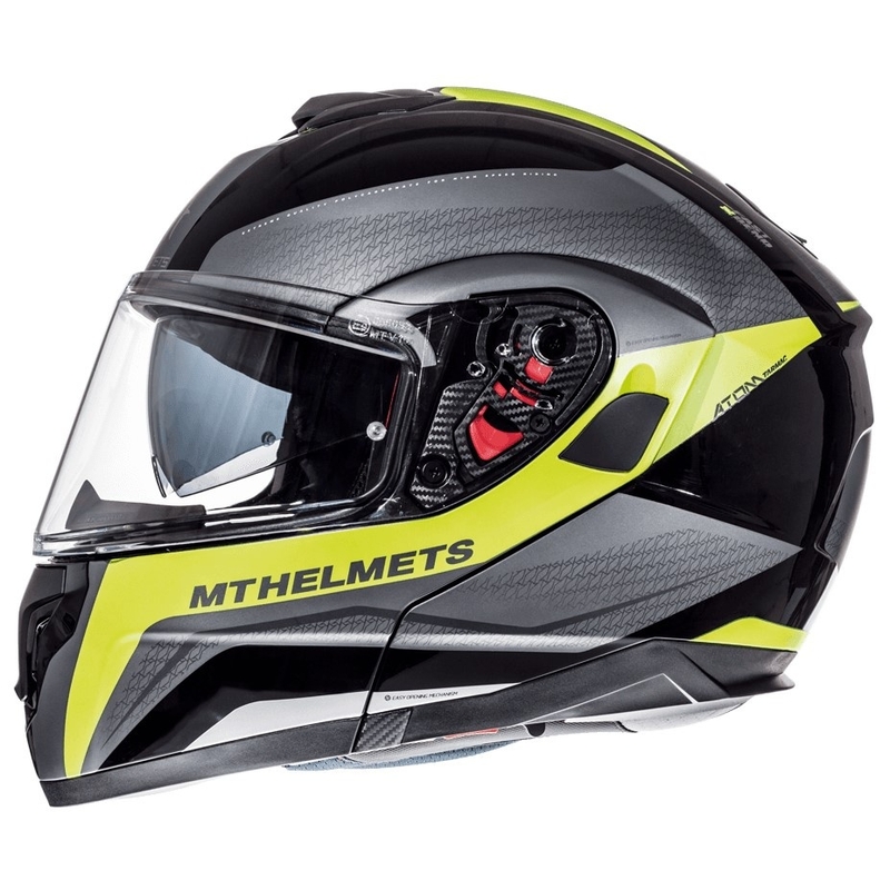 MT Atom Tarmac motoristična čelada črna mat-fluo rumena razprodaja