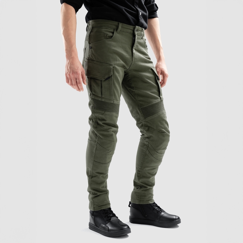 Ozone Faster TP Green Motorcycle Jeans