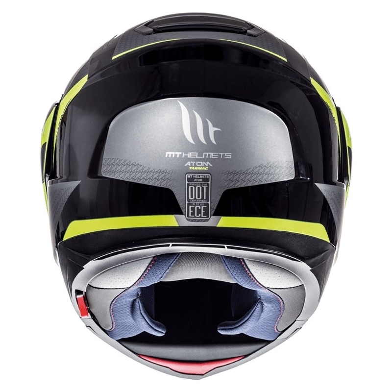 MT Atom Tarmac motoristična čelada črna mat-fluo rumena razprodaja