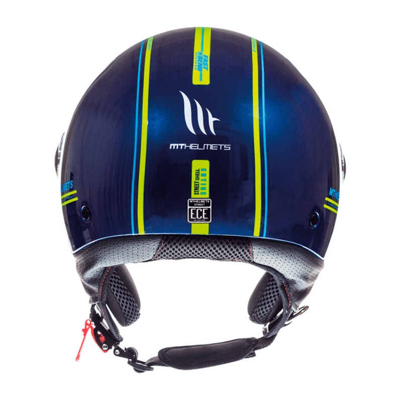 Motoristična čelada Open MT Street Entire Blue-Fluo Yellow razprodaja