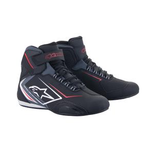 Vodoodporni motoristični škornji Alpinestars Sektor črno-beli-sivi