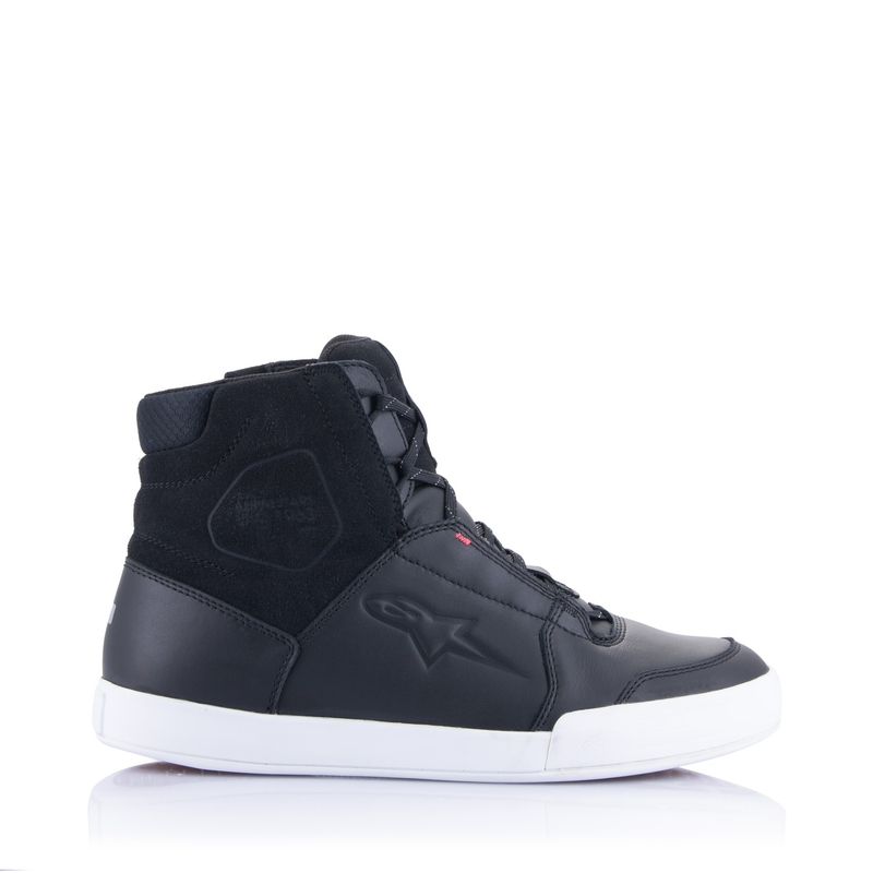 Ženski motoristični škornji Alpinestars Stella Chrome Drystar črno-belo-roza