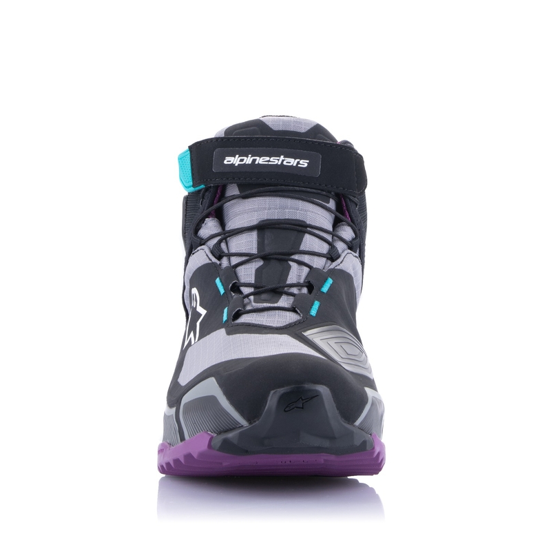 Alpinestars ženski motoristični škornji Stella CR-X Drystar črno-sivo-vijolično-turkizno
