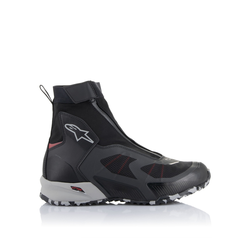 Motoristični škornji Alpinestars CR-8 Gore-Tex črno-sivo-rdeči