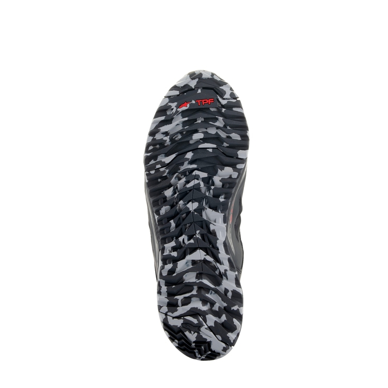 Motoristični škornji Alpinestars CR-8 Gore-Tex črno-sivo-rdeči