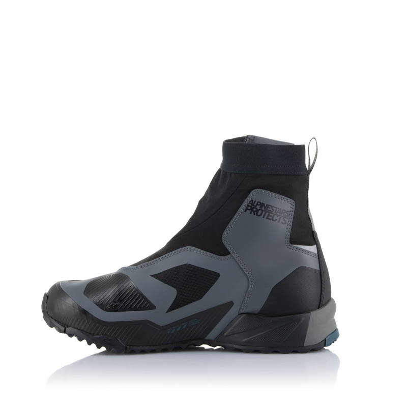 Motoristični škornji Alpinestars CR-8 Gore-Tex črno-sivo-modri