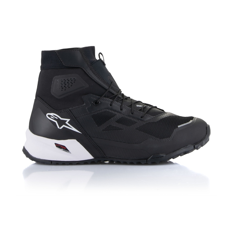 Črno-beli motoristični škornji Alpinestars CR-1