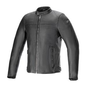 Alpinestars Blacktrack usnjena motoristična jakna črno-črna