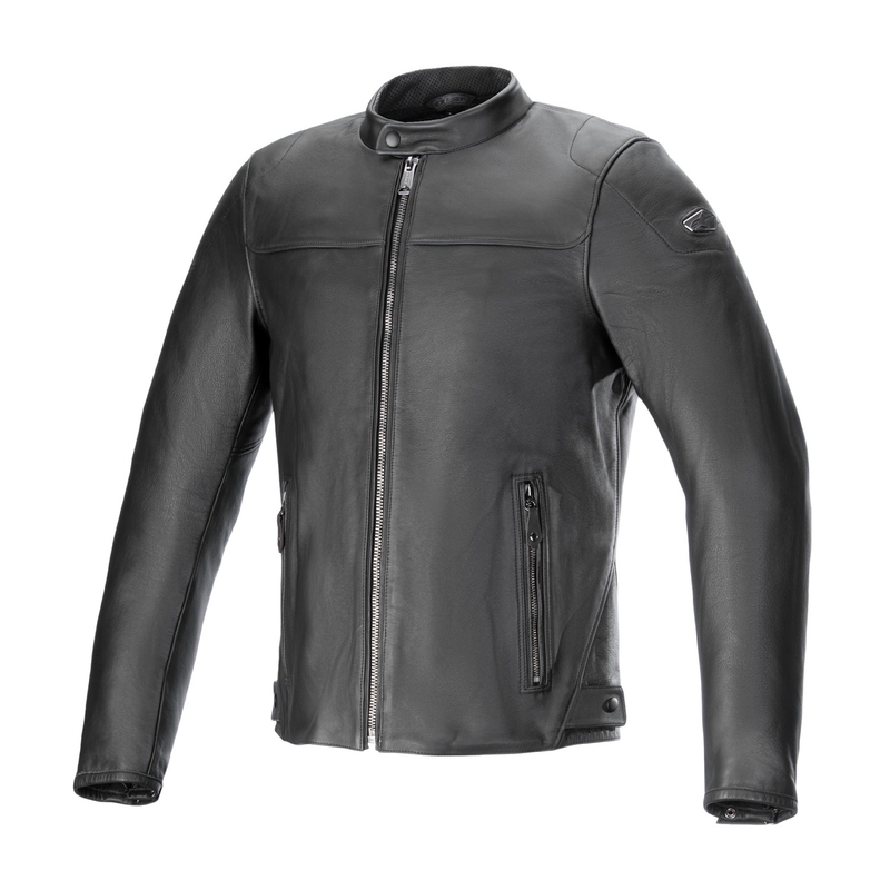 Alpinestars Blacktrack usnjena motoristična jakna črno-črna