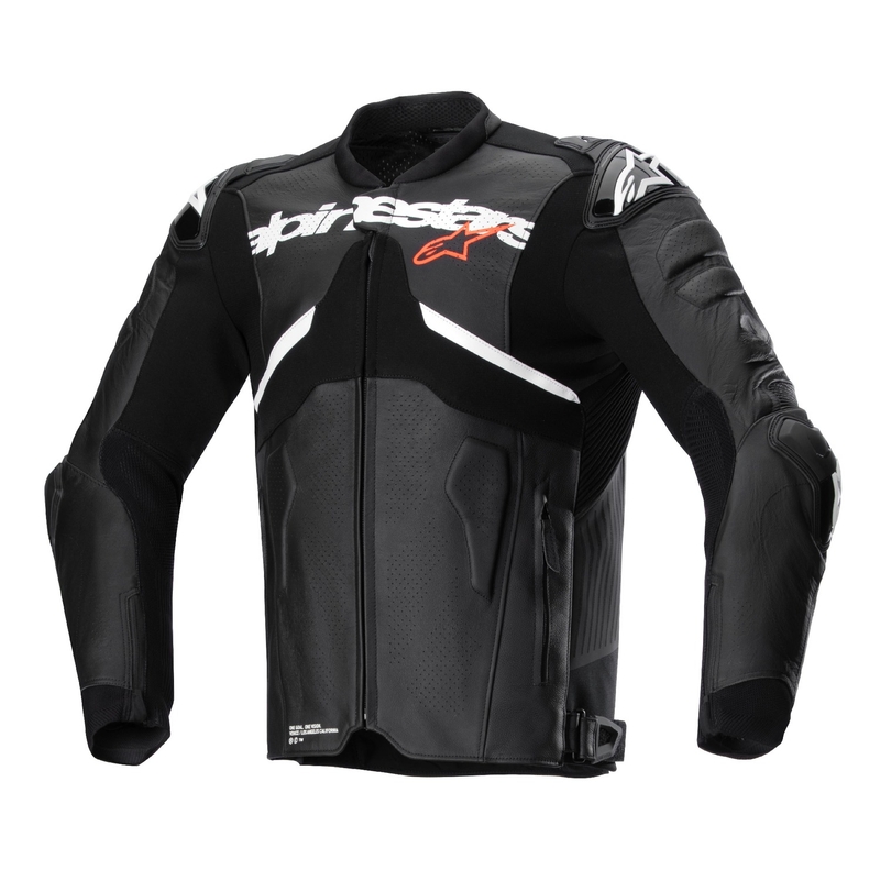 Alpinestars Atem 5 usnjena motoristična jakna črno-bela