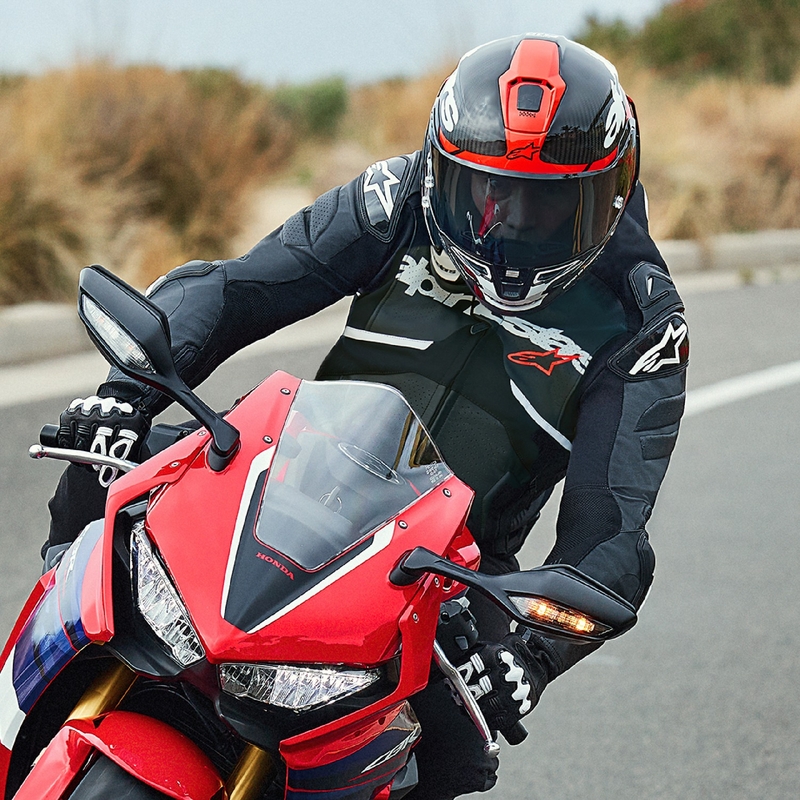 Alpinestars Atem 5 usnjena motoristična jakna črno-bela