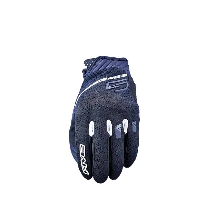 Motoristične rokavice FIVE RS3 EVO Airflow črno-bele
