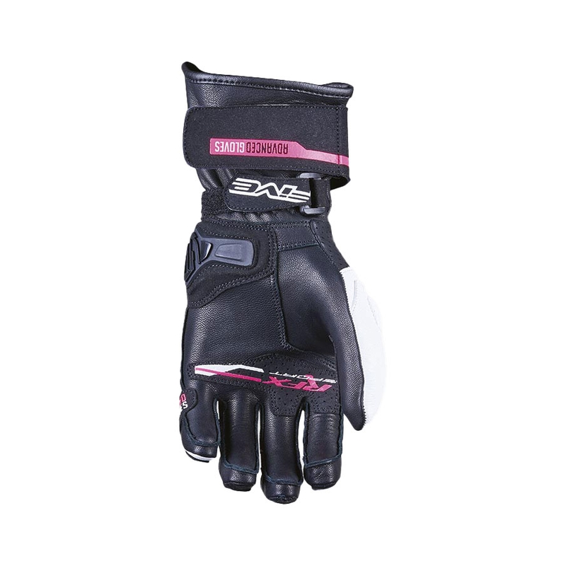 Ženske motoristične rokavice FIVE RFX Sport belo-roza