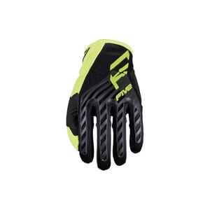 Rokavice za motokros FIVE MXF3 EVO črno-fluo rumene