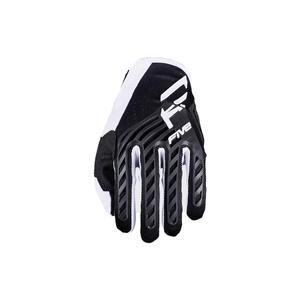 Rokavice za motokros FIVE MXF3 EVO črno-bele