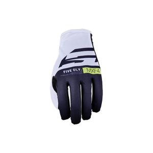 Rokavice za motokros FIVE MXF4 belo-modre-fluo rumene
