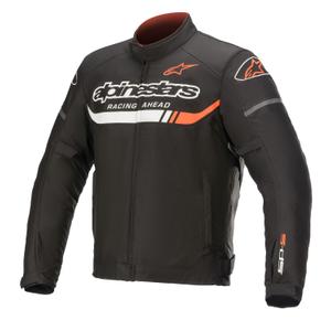 Alpinestars T-SP S Ignition Waterproof motoristična jakna črno-belo-fluo rdeča