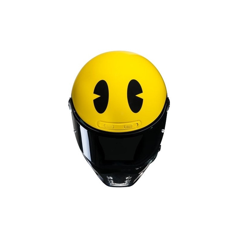 Integralna motoristična čelada HJC V10 Pac-man Bandai Namco rumena