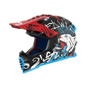 Otroška motokros čelada LS2 MX437 Fast EVO Mini Starmaw črna