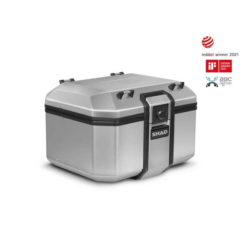 Complete set of SHAD TERRA TR40 adventure saddlebags and SHAD TERRA aluminium 48L topcase, including mounting kit SHAD Voge 500DS / 500DSX