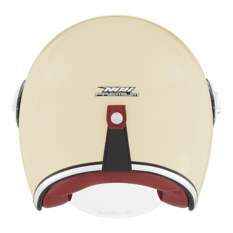 NOX PREMIUM Heritage kremasto bela odprta motoristična čelada