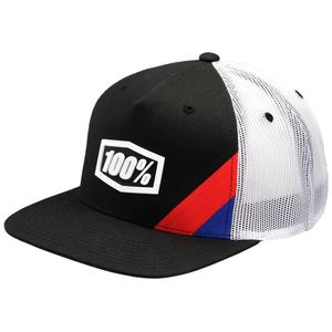 100 % črno-bela kapa Cornerstone Trucker