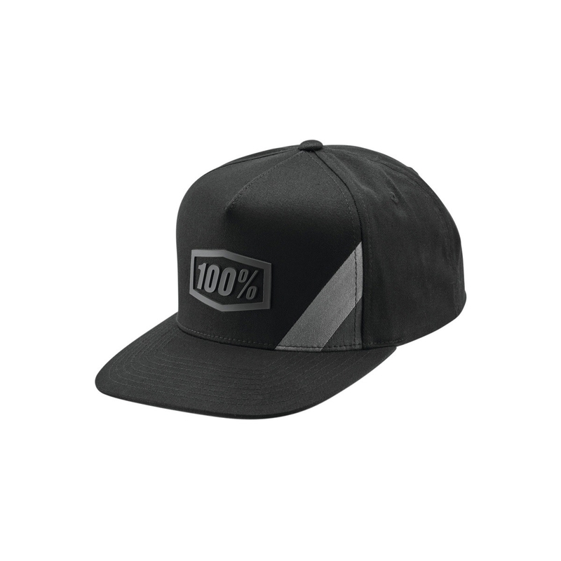 100% kapa Cornestone USA Snapback črno-siva