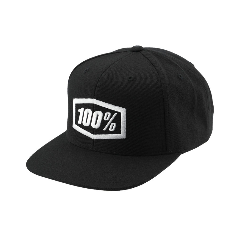 100% črna kapa Icon Snapback