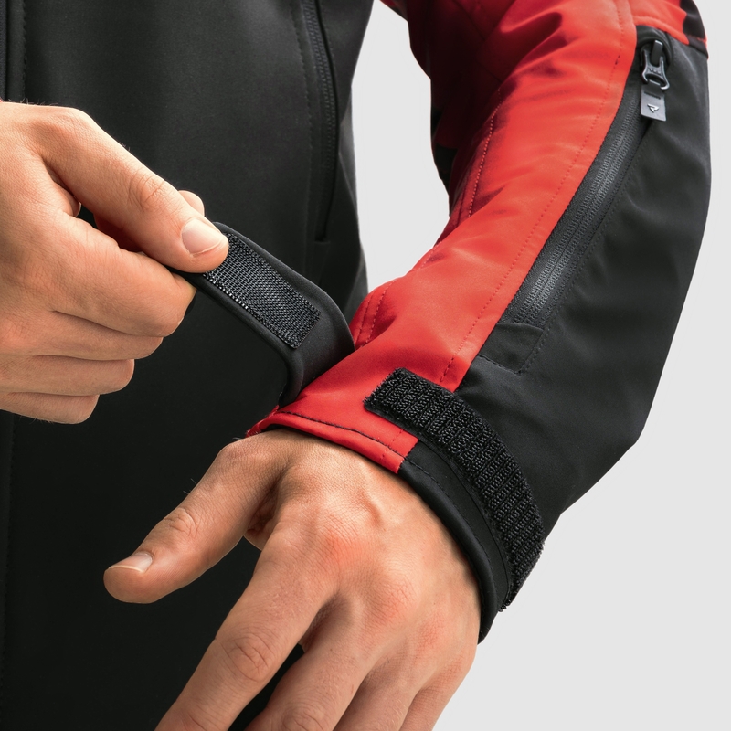 Rebelhorn Slash črno-rdeča softshell motoristična jakna