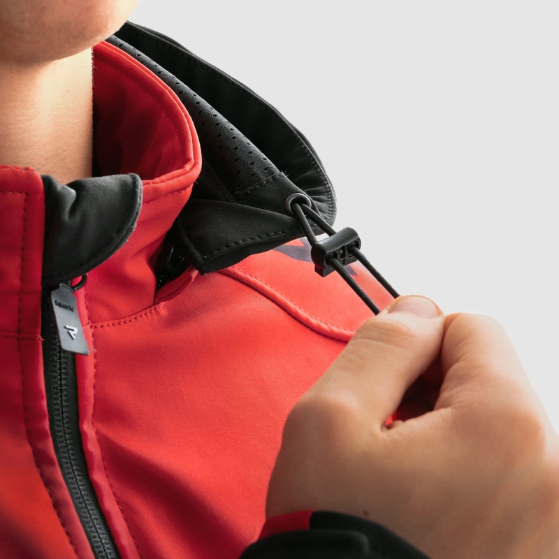 Rebelhorn Slash črno-rdeča softshell motoristična jakna