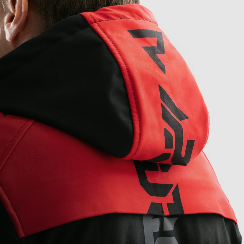Rebelhorn Slash črno-rdeča softshell motoristična jakna