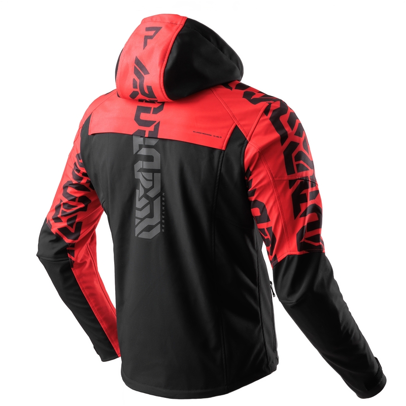 Rebelhorn Slash črno-rdeča softshell motoristična jakna