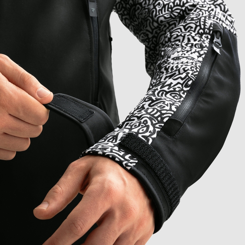Rebelhorn Slash Noriaki softshell motoristična jakna črno-bela