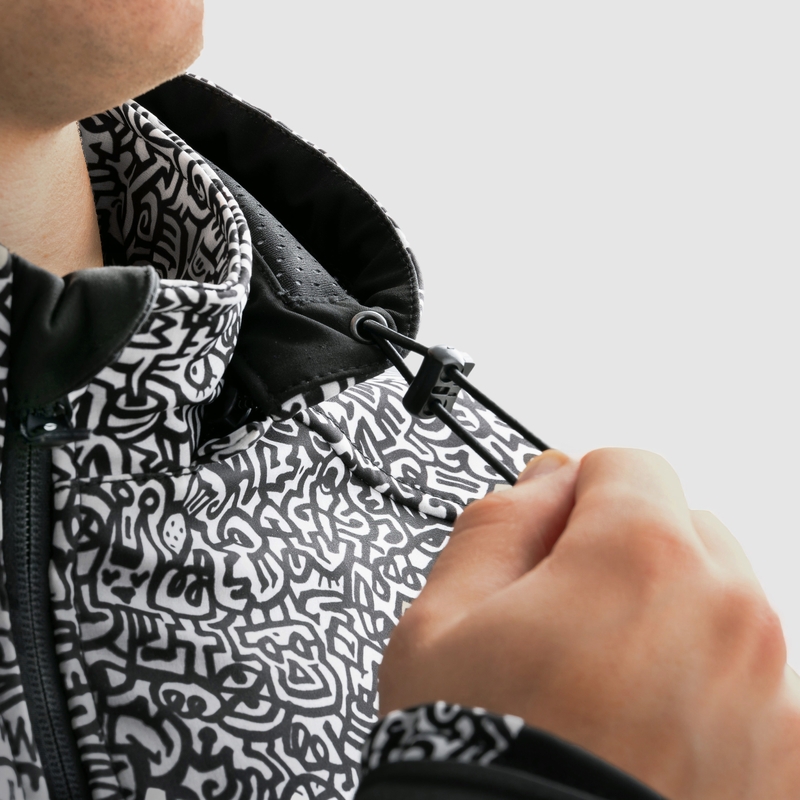 Rebelhorn Slash Noriaki softshell motoristična jakna črno-bela