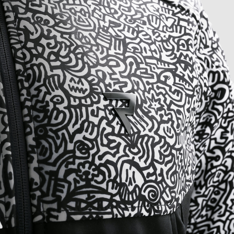 Rebelhorn Slash Noriaki softshell motoristična jakna črno-bela