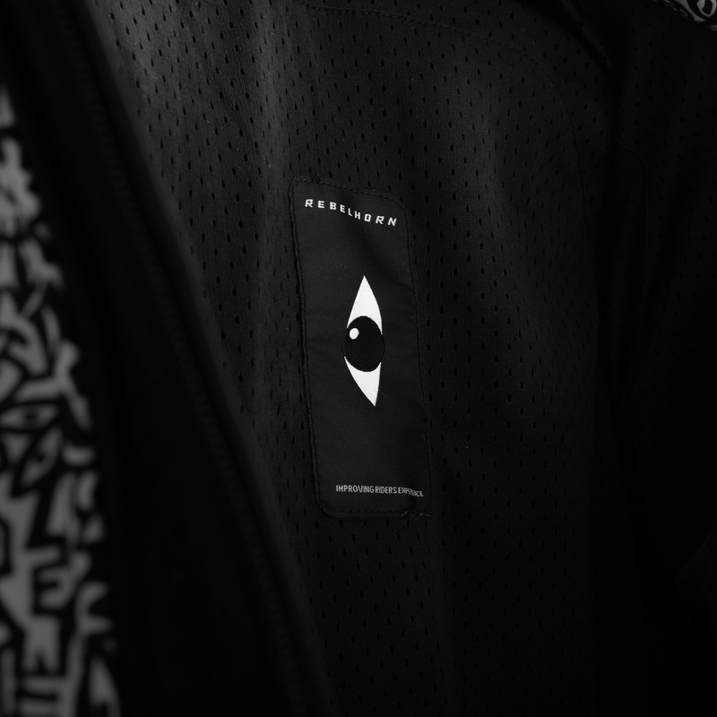 Rebelhorn Slash Noriaki softshell motoristična jakna črno-bela