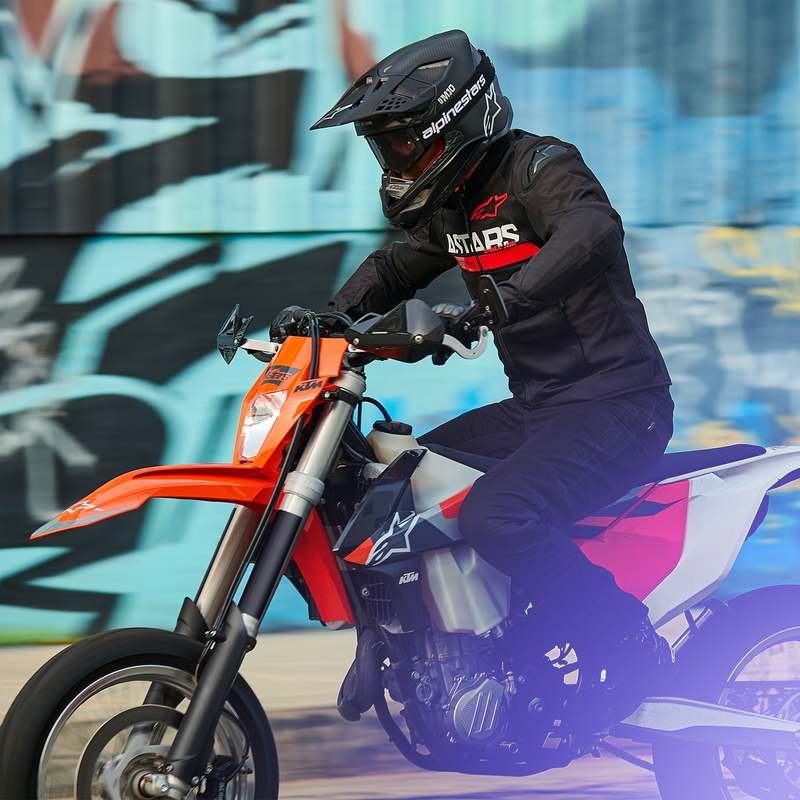 Alpinestars SMX Air motoristična jakna črno-fluo rdeča
