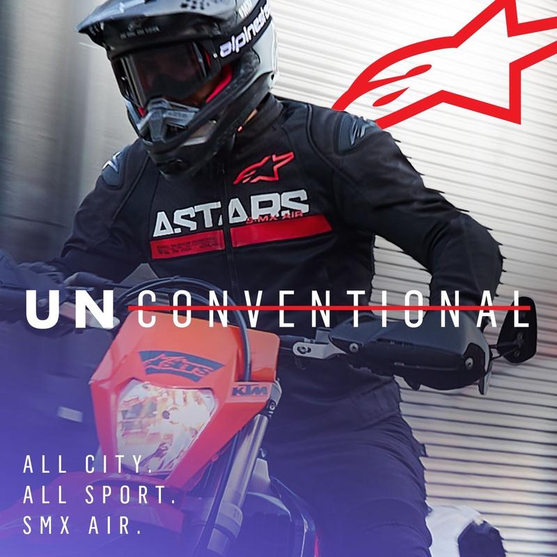 Alpinestars SMX Air motoristična jakna črno-fluo rdeča