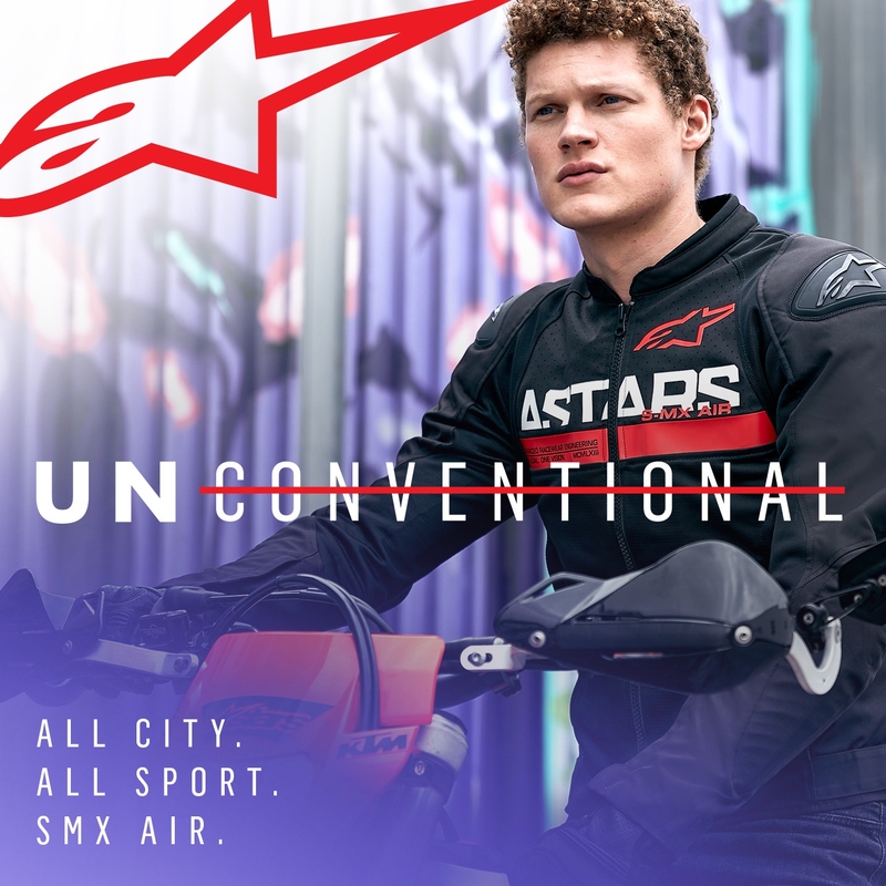 Alpinestars SMX Air motoristična jakna črno-fluo rdeča