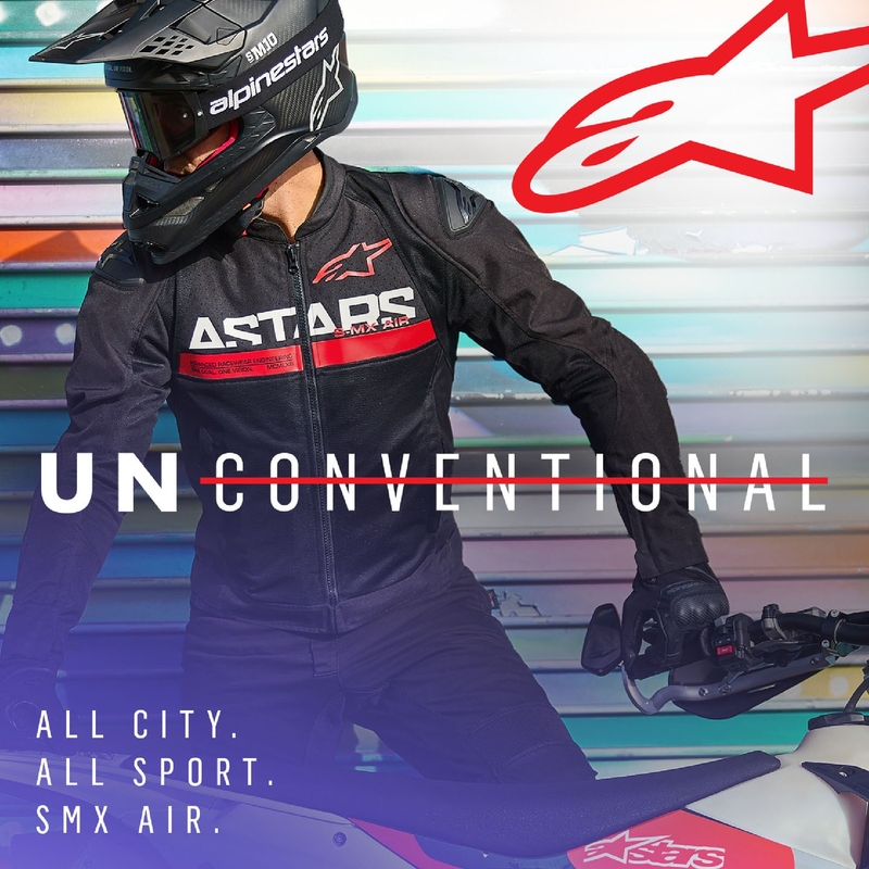 Alpinestars SMX Air motoristična jakna črno-fluo rdeča