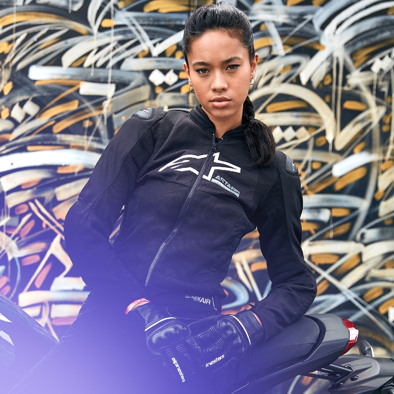 Alpinestars Stella SMX Air ženska motoristična jakna črna