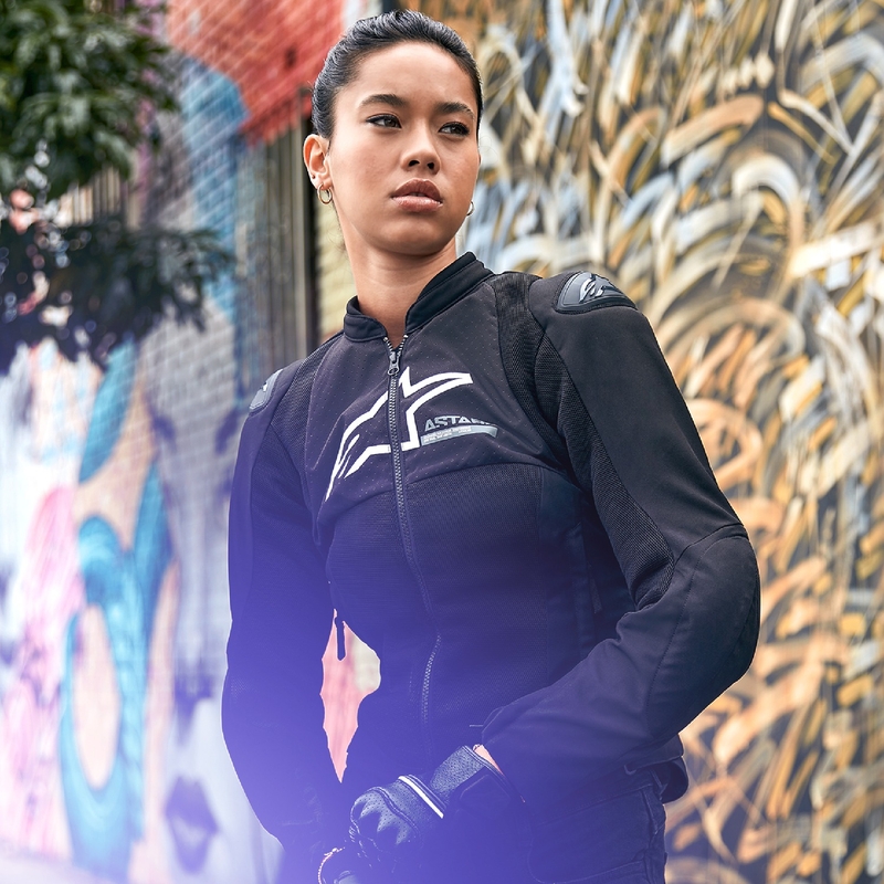 Alpinestars Stella SMX Air ženska motoristična jakna črna