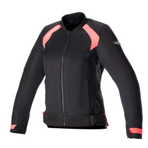 Ženska motoristična jakna Alpinestars Stella Eloise Air 2 črno-fluo pink