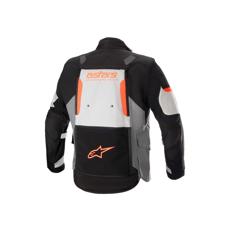 Motoristična jakna Alpinestars Halo Drystar Light Grey-Dark Grey-Black-Fluo Red
