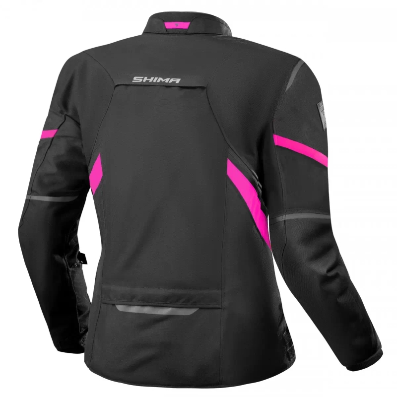 Ženska motoristična jakna Shima Rush 2.0 črno-roza
