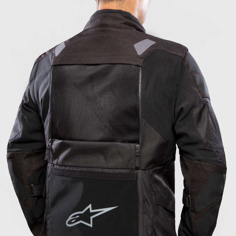 Motoristična jakna Alpinestars Halo Drystar črno-črna